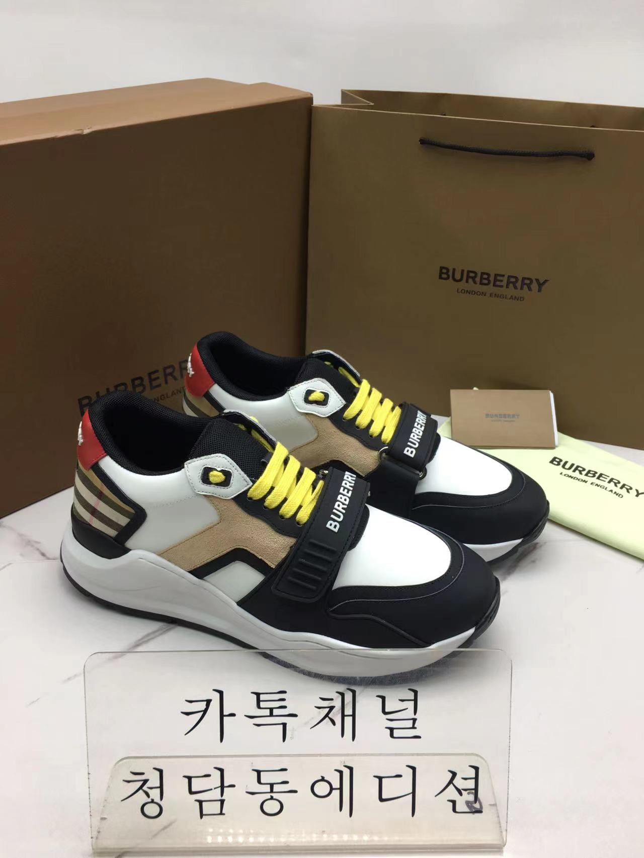 버버리 벨크로 스니커즈 정품급 (남성용)