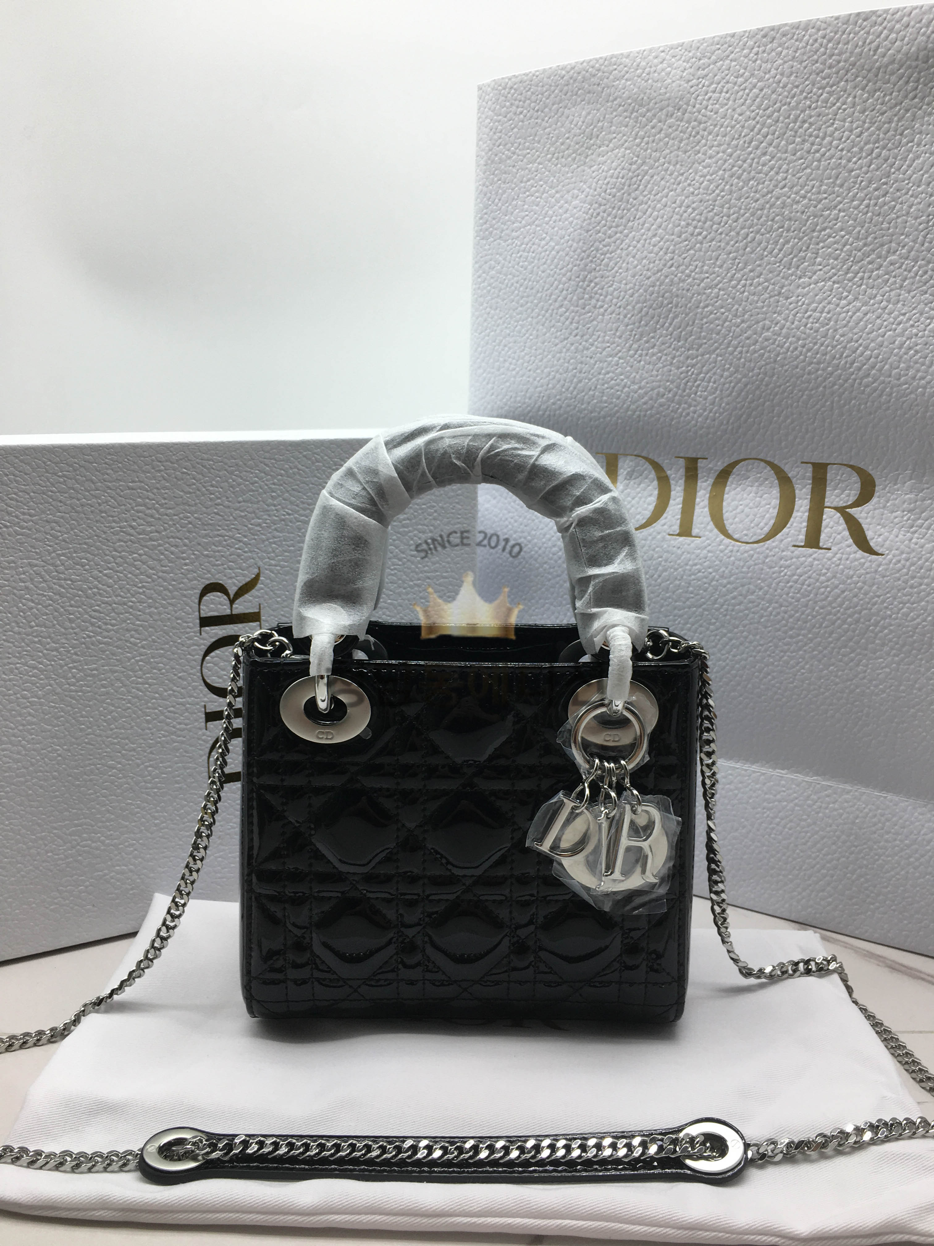 디올 레이디백 17cm (금장/은장) [정품동일가죽 최고퀄]