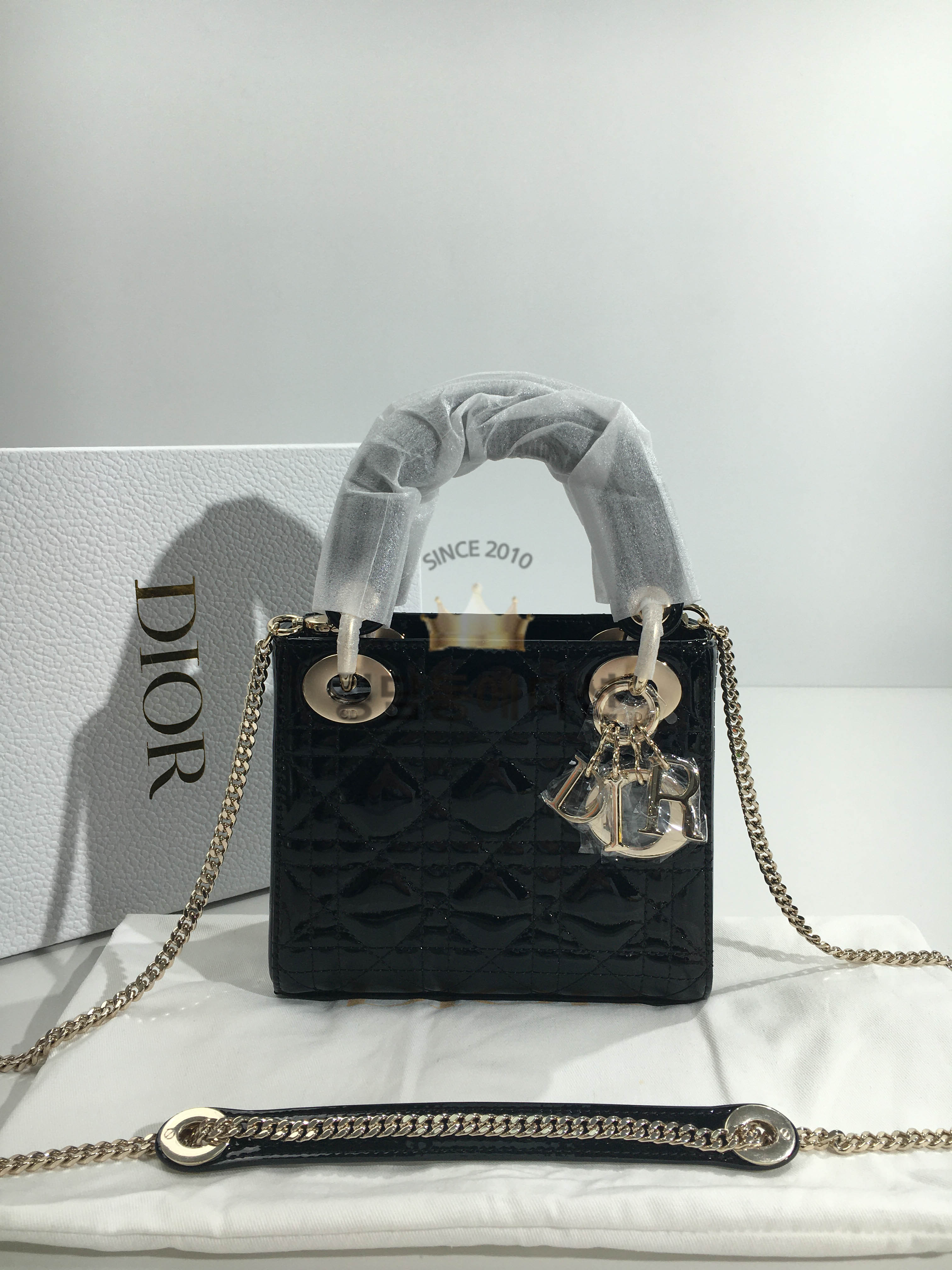 디올 레이디백 17cm (금장/은장) [정품동일가죽 최고퀄]