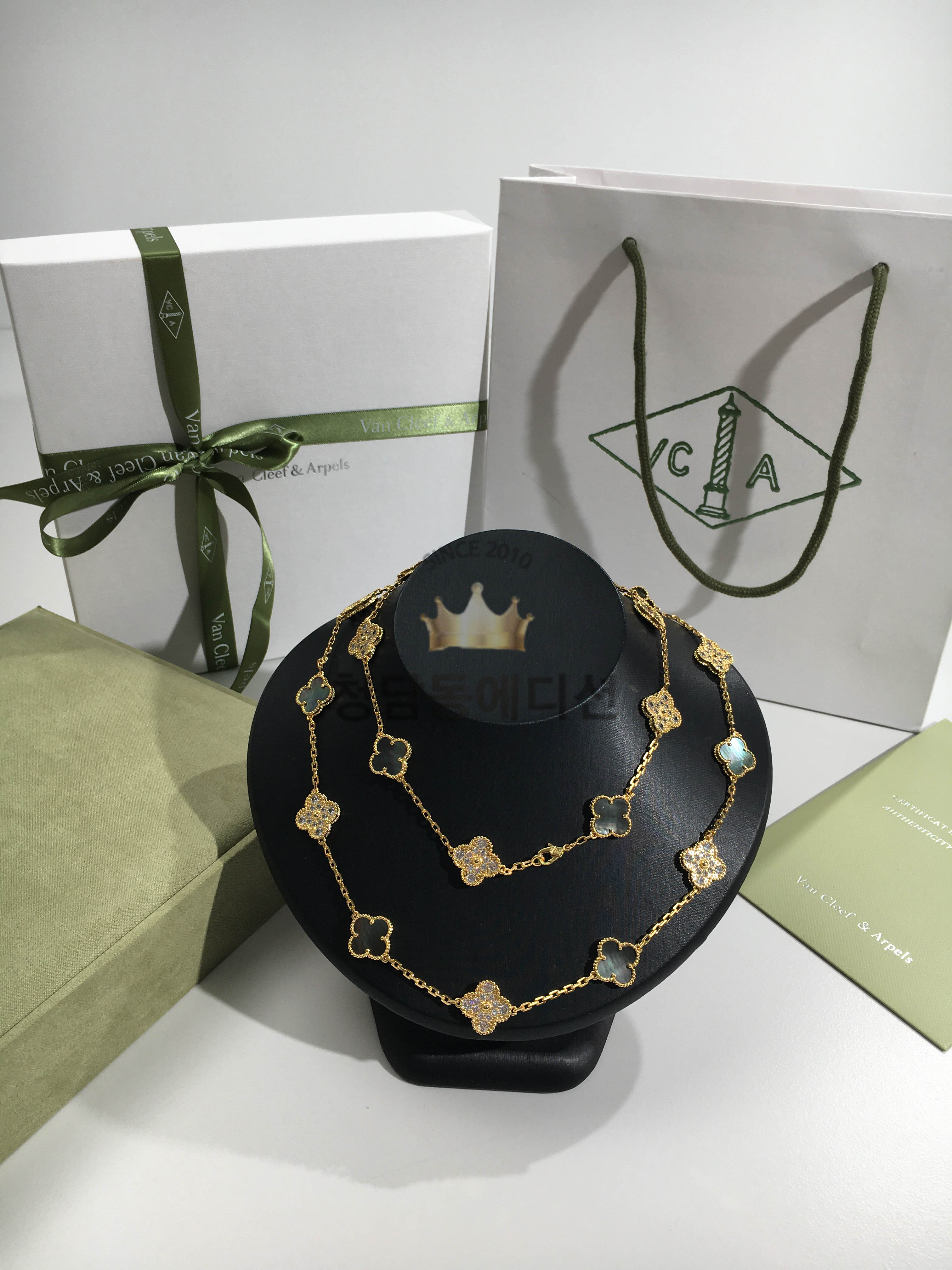 반클리프 롱 네크리스 목걸이 (V-gold소재)