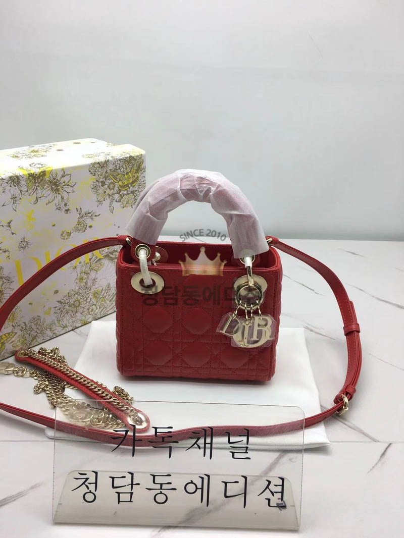 [정품동일가죽] 디올 레이디백 미니