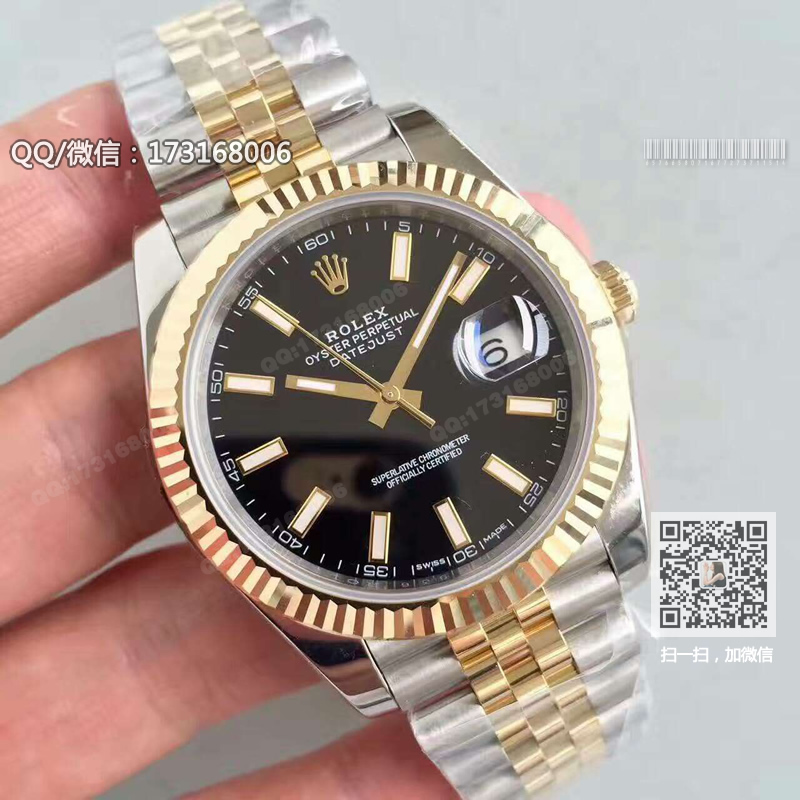로렉스 데이저스트(스터드 스케일 / 블랙판)126333 ( 31mm / 41mm )
