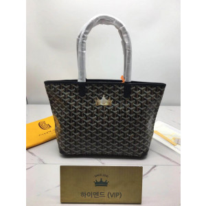 고야드 아르투아 지퍼달린 쇼퍼백 PM / MM (컬러 블랙)