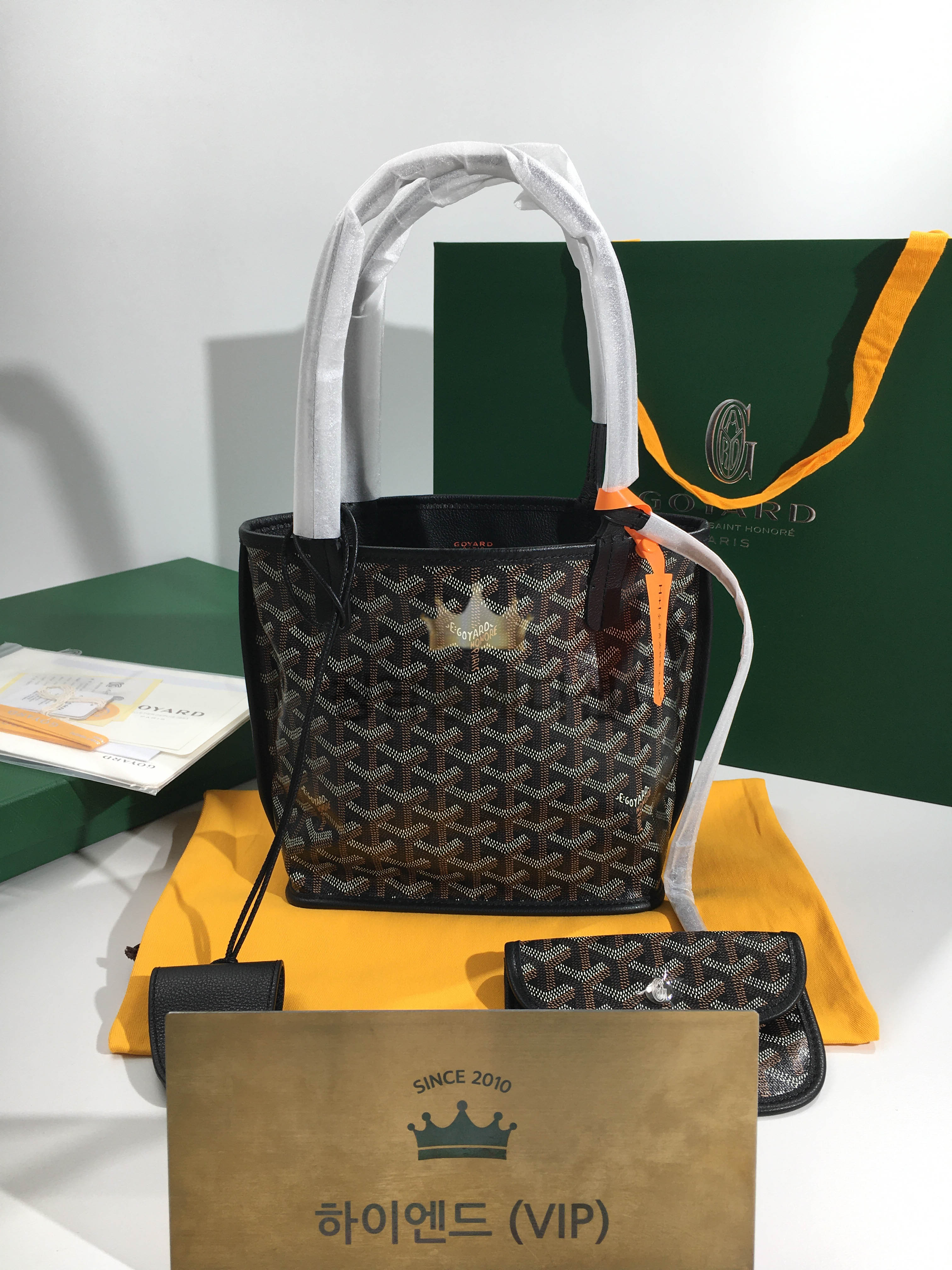 고야드 미니 앙주백 20cm (컬러 블랙)