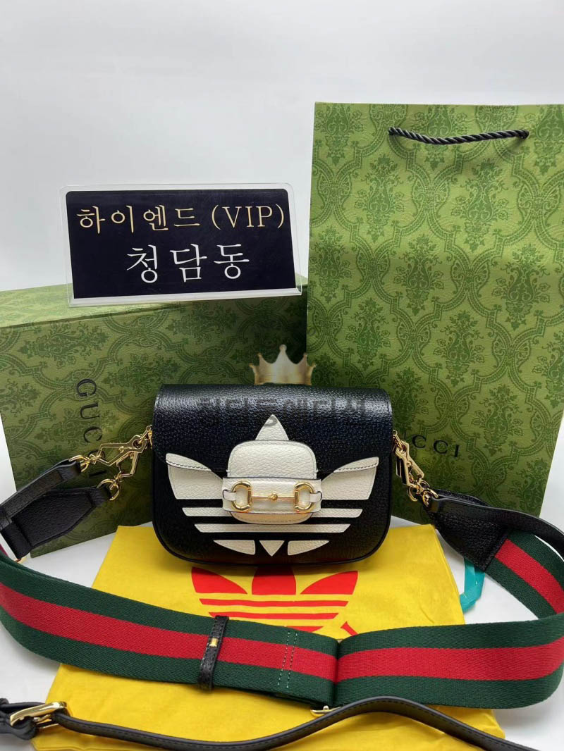 구찌 GG x ADIDAS 콜라보 1955 홀스빗 숄더백 658574 (4COLOR)