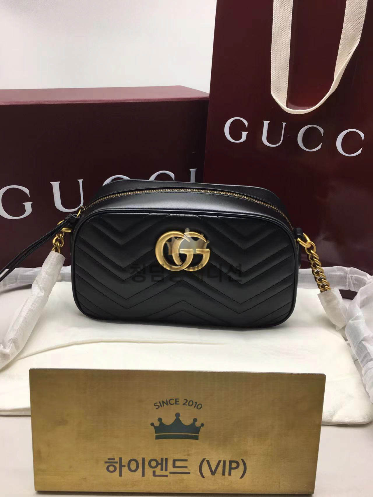 구찌 마몬트 마틀라세 숄더백 스몰 447632 / 24CM