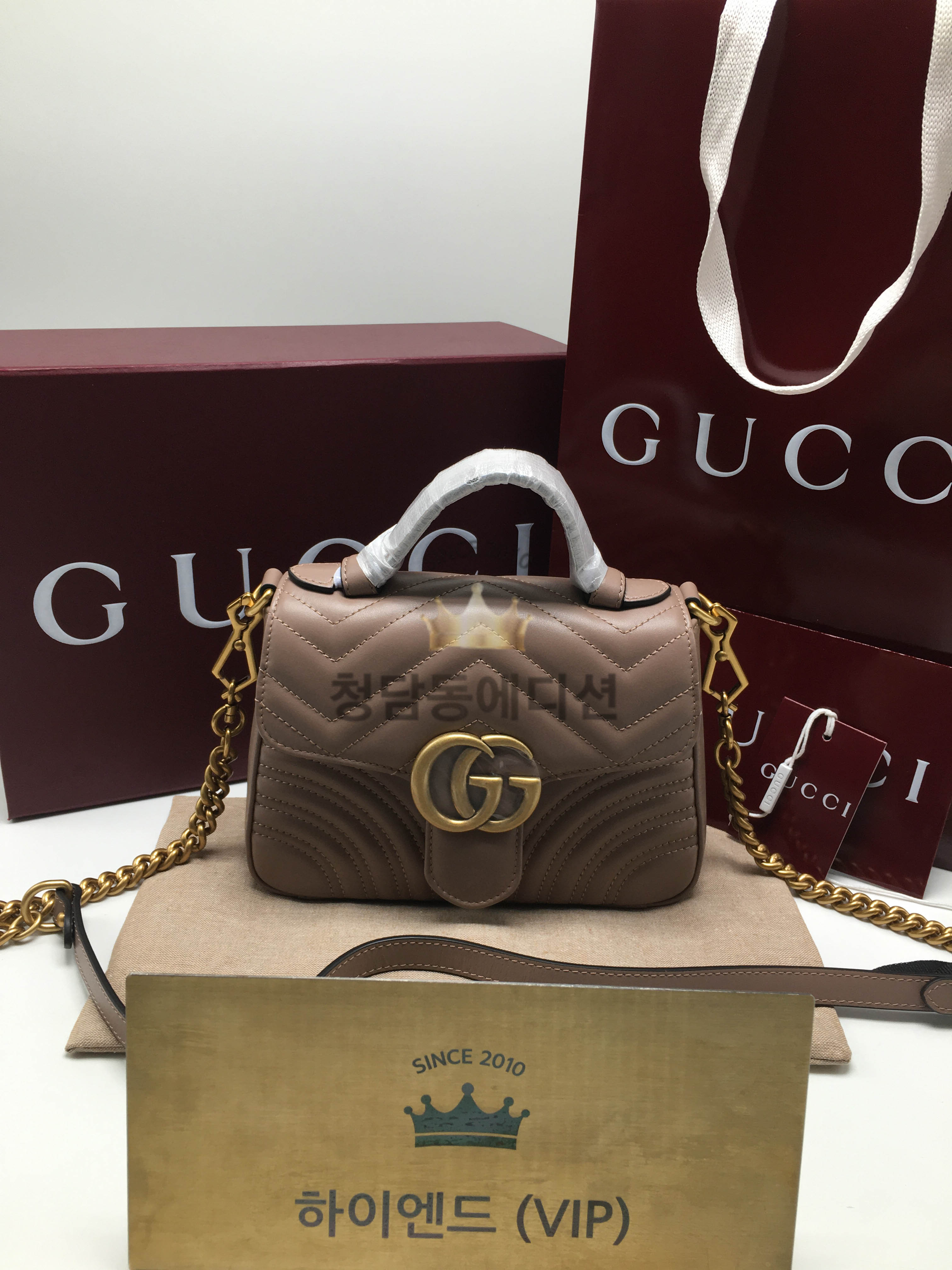 구찌 마몬트 미니 탑핸들 숄더백 547260