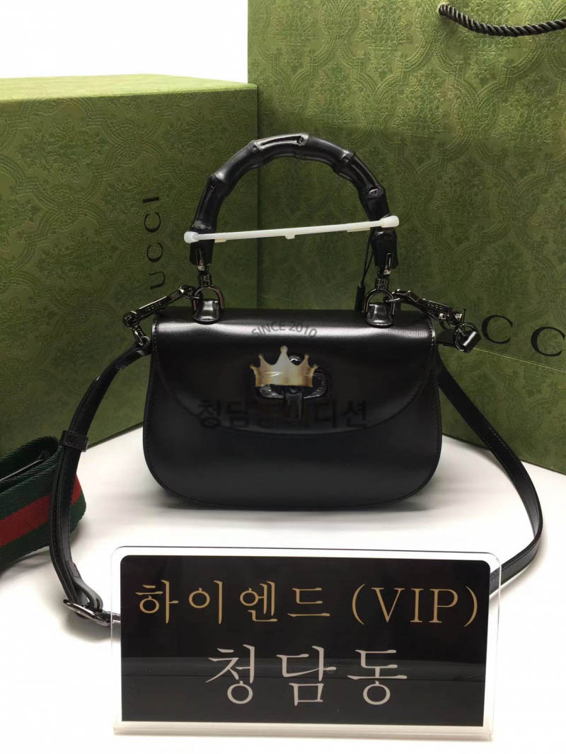 구찌 뱀부 스몰 탑핸들백 675797