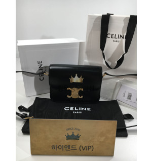 셀린느 트리오페 숄더백 샤이니 카프스킨 틴 / 미디움 (하이엔드급)