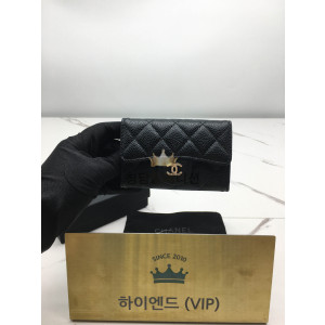 샤넬 클래식 캐비어 카드지갑 은장