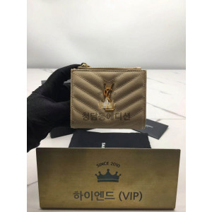 생로랑 모노그램 지퍼 카드 케이스 517045