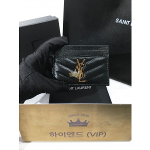 생로랑 모노그램 퀼팅 카드홀더 423291