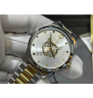 구찌 캣츠 시계 콤비 (38mm,28mm)