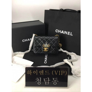 샤넬 램스킨 쁘띠삭 체인볼 금장