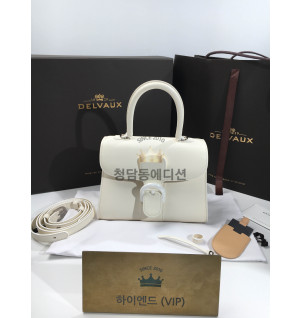 델보 브리앙 미니/PM (버클컬러 화이트)