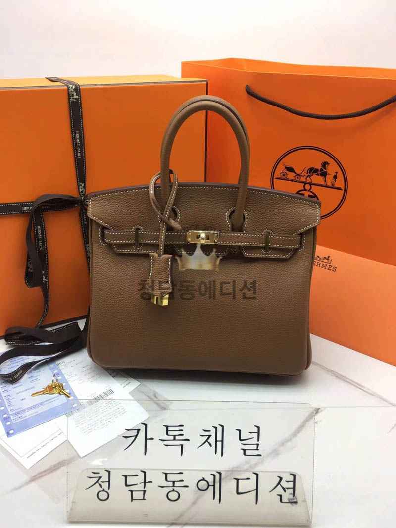 에르메스 버킨 반수공 (컬러 골드 금장)