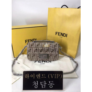 펜디 패브릭 바게트 체인백