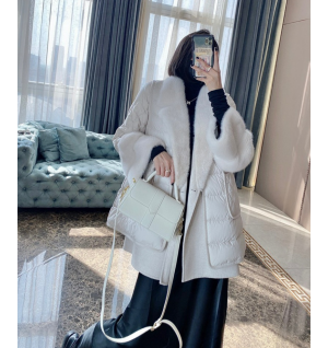 막스마라 밍크 코트 패딩