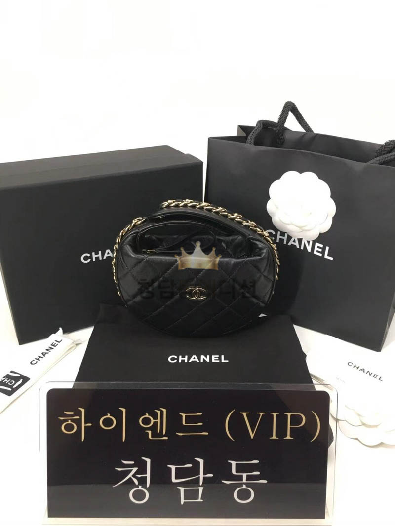 샤넬 23C 시즌 CC로고 파우치백 램스킨