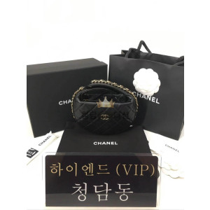 샤넬 23C 시즌 CC로고 파우치백 램스킨