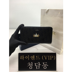 디올 CD 오블리크 갤럭시 지퍼 장지갑