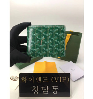 고야드 빅투와르 반지갑 (컬러 그린)
