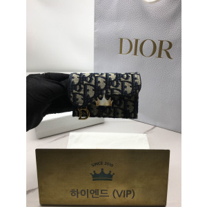 디올 오블리크 새들 카드지갑