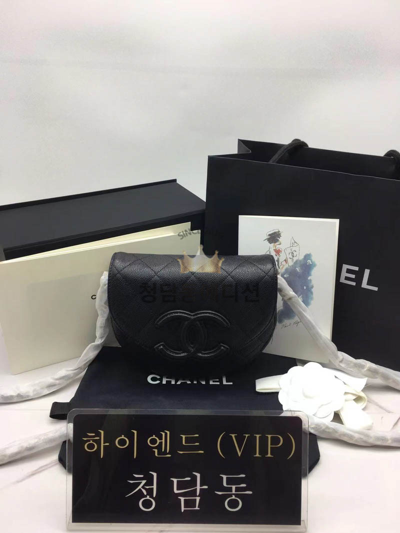 샤넬 23P CC로고 미니 메신저백 (컬러 핑크, 블랙)