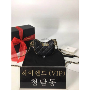 샤넬 23P 체인 퀼팅 호보백 미니, 스몰