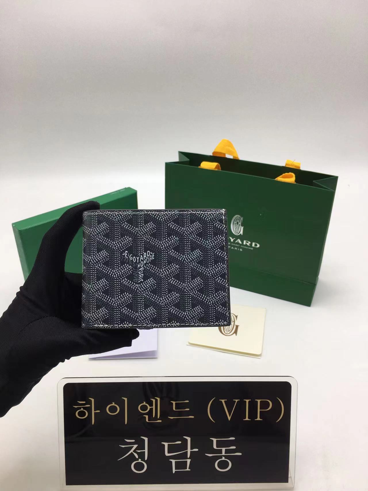 고야드 빅투와르 반지갑 (컬러 차콜 그레이)
