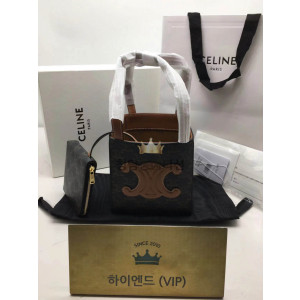 셀린느 퀴르 트리오페 큐브 토트 숄더백