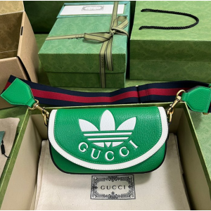 구찌 gg x adidas 콜라보 숄더 크로스 미니백 727791
