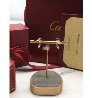 까르띠에 앵끌루 이어링 (V-gold소재) (3COLOR)