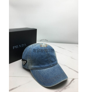 프라다 데님 볼캡