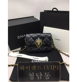 샤넬 22S 하트 CC로고 플랩백 미니