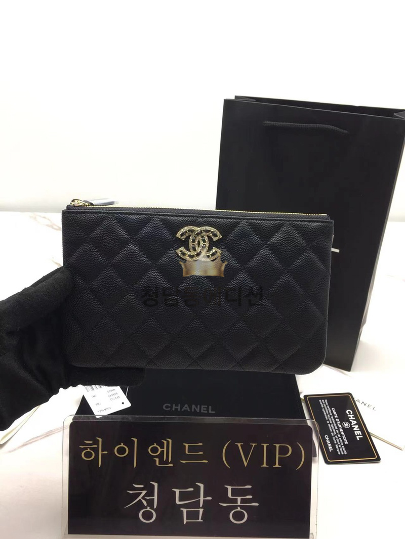 샤넬 코코 비즈 미니 파우치