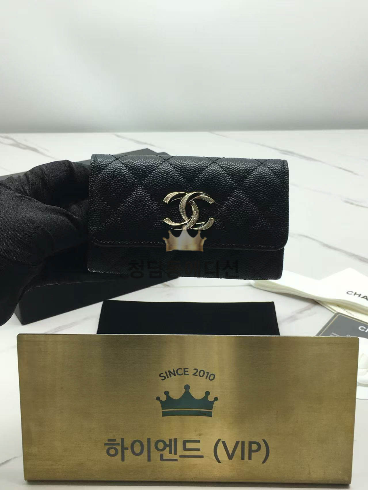 샤넬 트위스트 CC로고 카드지갑 AP3342