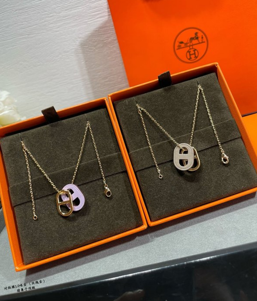 에르메스 hermes 샹달 목걸이 (골드,화이트골드 2color)
