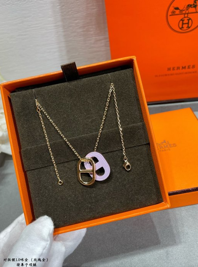 에르메스 hermes 샹달 목걸이 (골드,화이트골드 2color)
