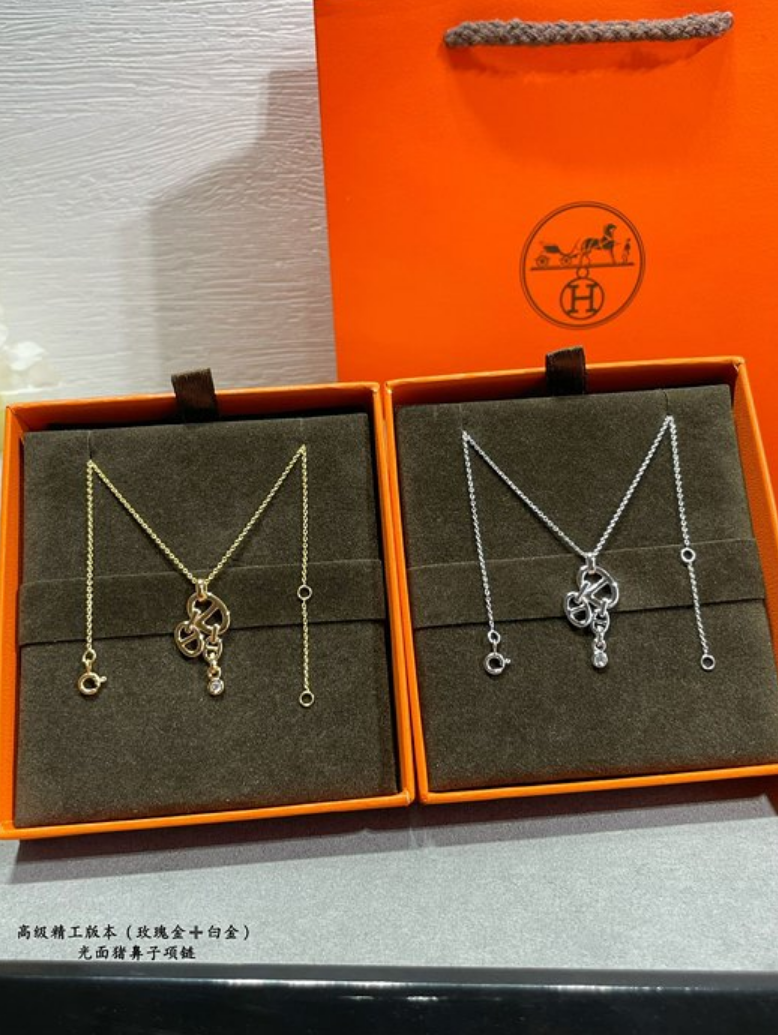 에르메스 hermes 샹달 목걸이 (골드,화이트골드 2color)