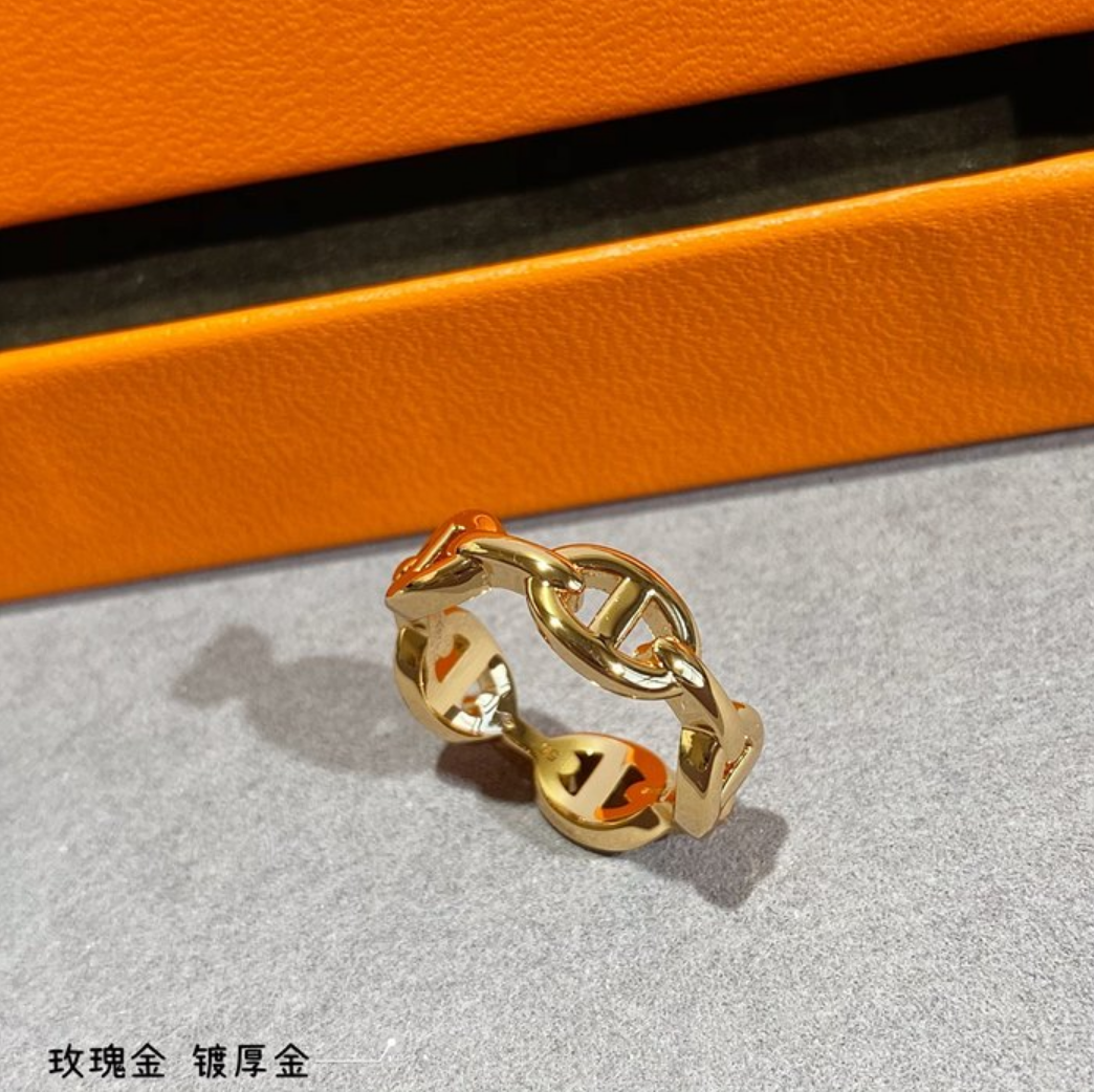 에르메스 hermes 샹달 링 (V-gold소재) (컬러 로즈골드,화이트골드)