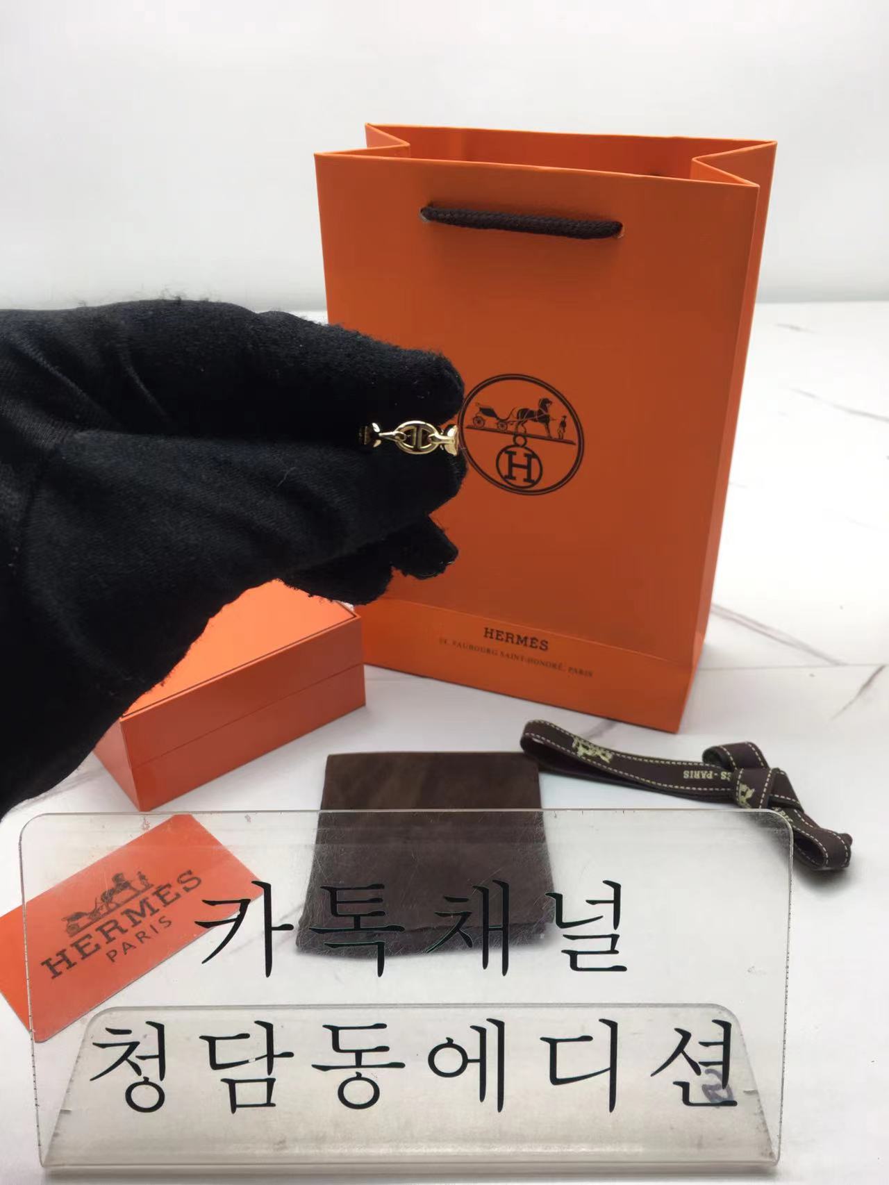 에르메스 hermes 샹달 링 (V-gold소재) (컬러 로즈골드,화이트골드)