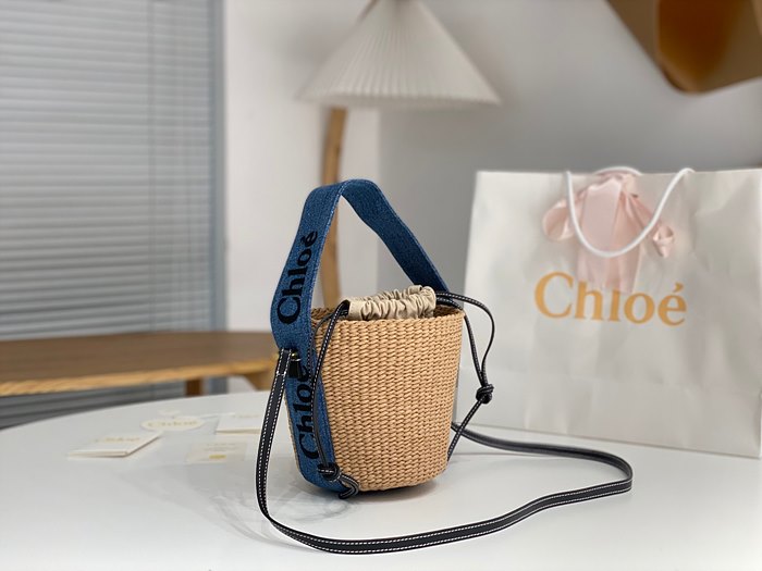 끌로에 chloe 라탄 우디 바스켓백