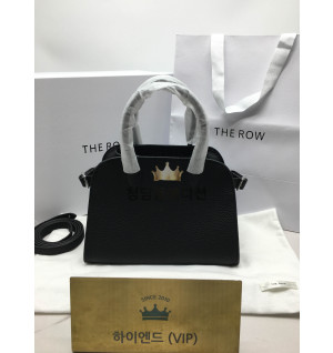 더 로우 N/S 마고 10 백 그레인 레더 실버