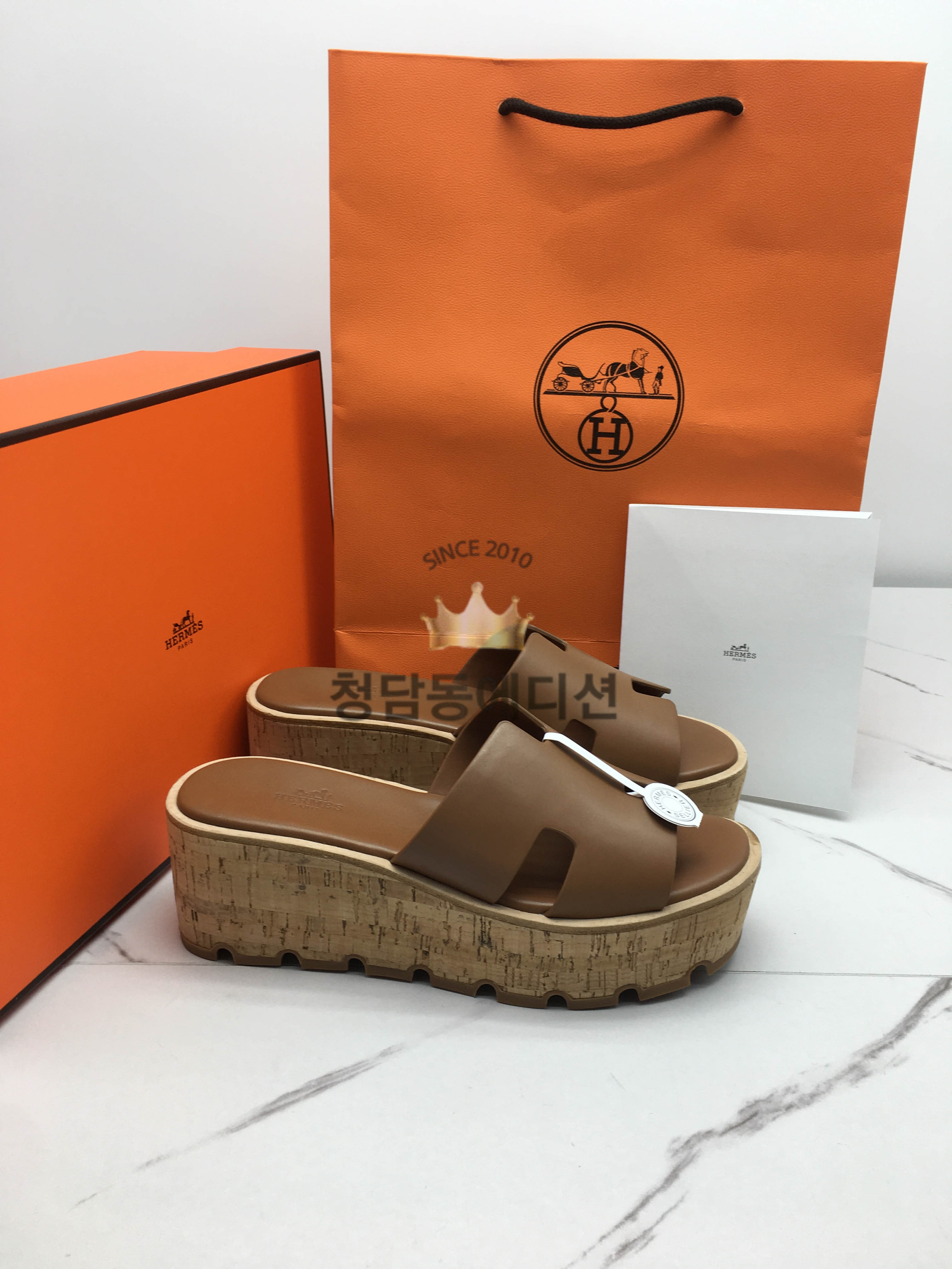 에르메스 에제 30 샌들 (굽 5cm)