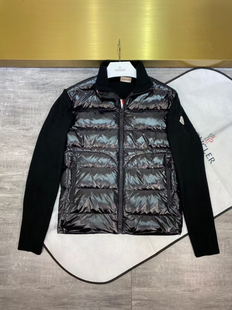 몽클레어 니트패딩 가디건 (남성용) (컬러 블랙, 카키)