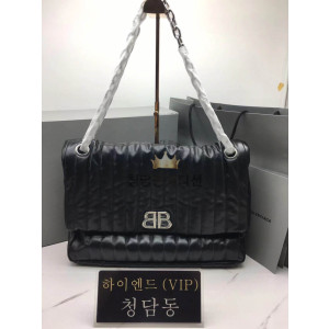 발렌시아가 BLCG BB 모나코 라지 퀼트 체인백