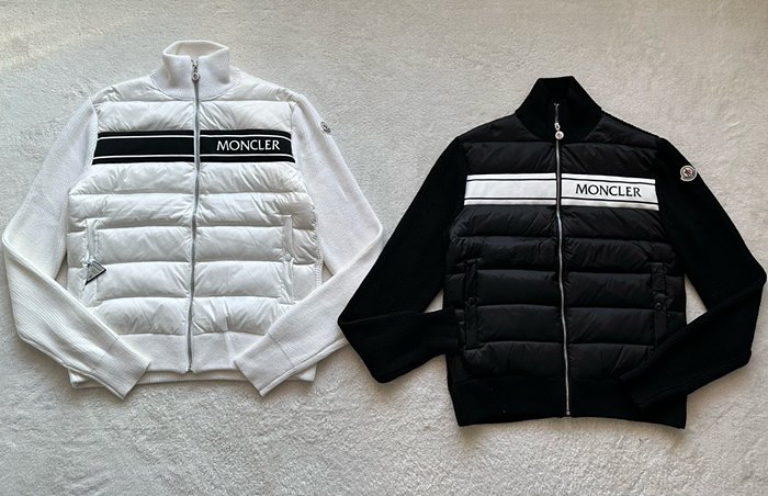 몽클레어 패딩 가디건 (남성용) (컬러 블랙, 화이트)