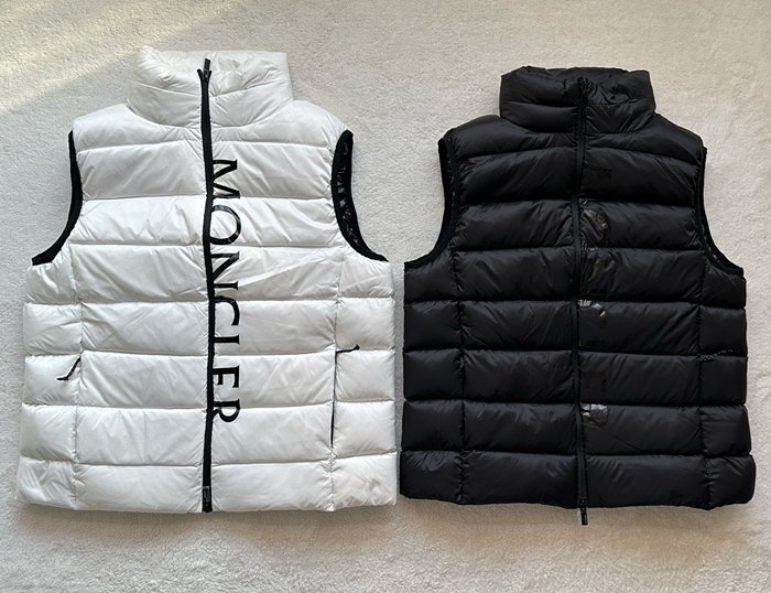 몽클레어 패딩 조끼 (남녀공용) (컬러 블랙, 화이트)