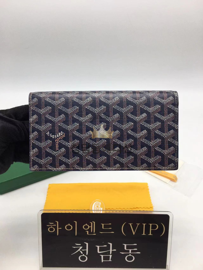고야드 리슐리유 플랩 장지갑 (똑딱이버전) (컬러 네이비)